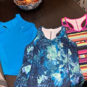 3 Fula sport tank tops
